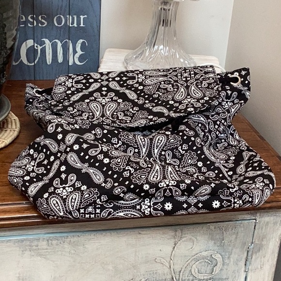 Pink Victoria’s Secret black and white paisley mini backpack. ❗️New with tags ❗️ - Picture 5 of 9